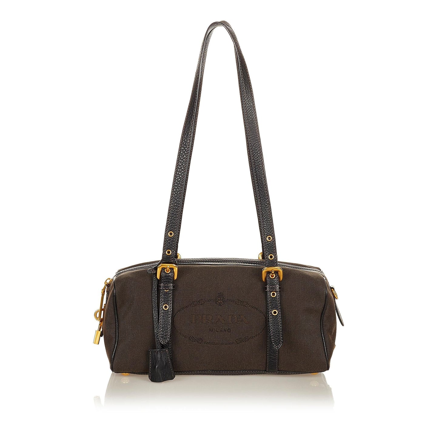 Prada Canapa Logo Canvas Shoulder Bag (SHG-26914)