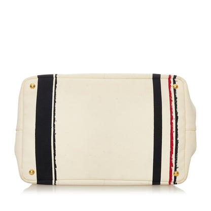 Prada Canapa Logo Canvas Tote Bag (SHG-27798)