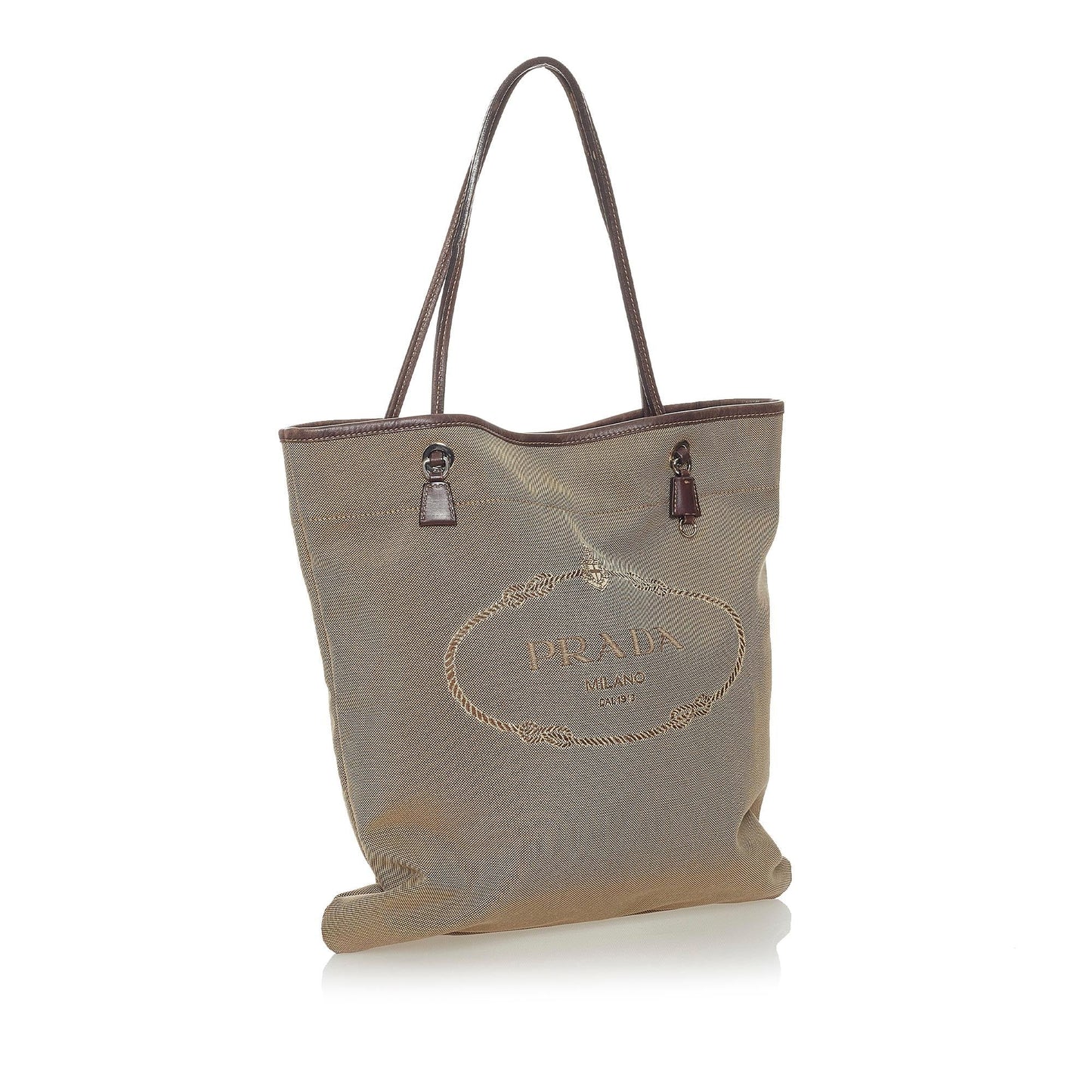 Prada Canapa Logo Canvas Tote Bag (SHG-28188)