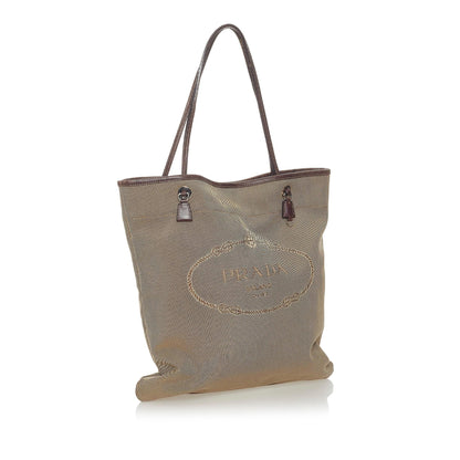 Prada Canapa Logo Canvas Tote Bag (SHG-28188)