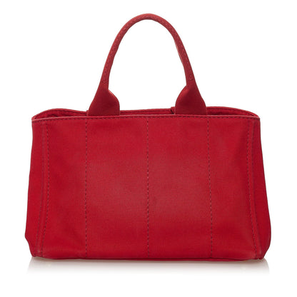 Prada Canapa Logo Canvas Tote Bag (SHG-32646)