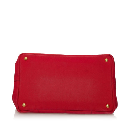 Prada Canapa Logo Canvas Tote Bag (SHG-32646)