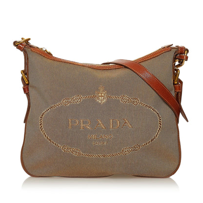 Prada Canapa Logo Crossbody Bag (SHG-29157)
