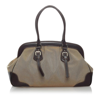 Prada Canapa Logo Frame Handbag (SHG-29755)