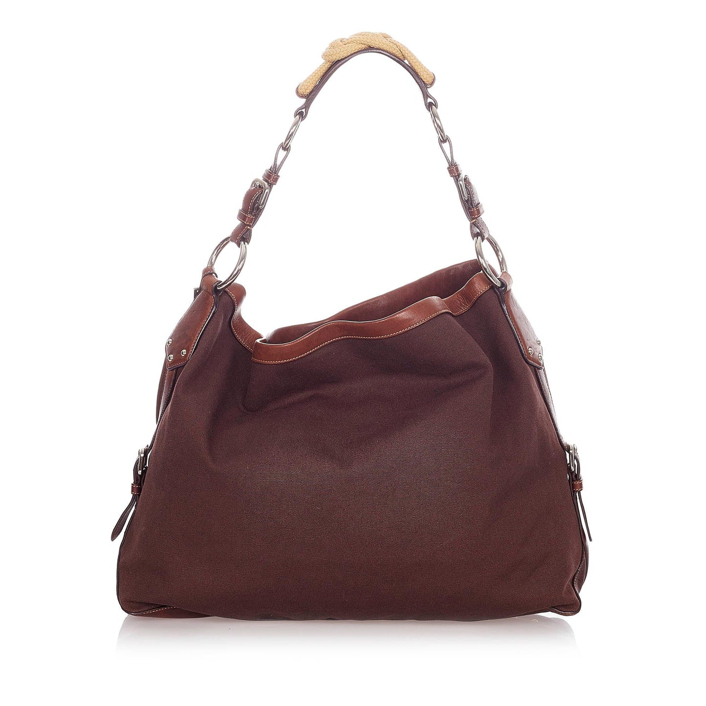 Prada Canapa Logo Nylon Shoulder Bag (SHG-22819)