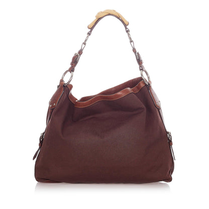 Prada Canapa Logo Nylon Shoulder Bag (SHG-22819)