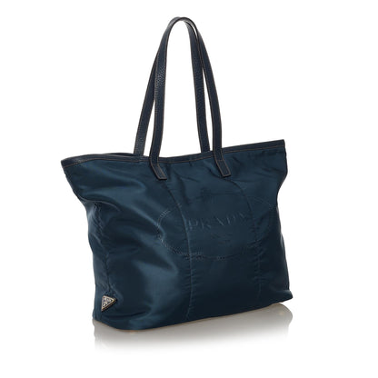 Prada Canapa Logo Nylon Tote Bag (SHG-34083)