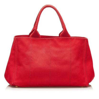 Prada Canapa Logo Satchel (SHG-35097)