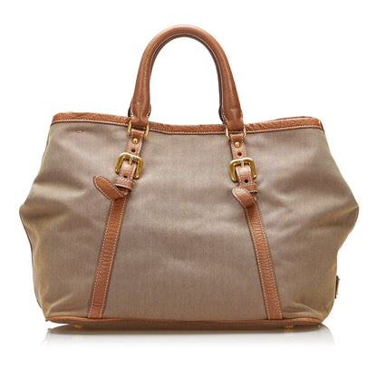 Prada Canapa Logo Satchel (SHG-35397)