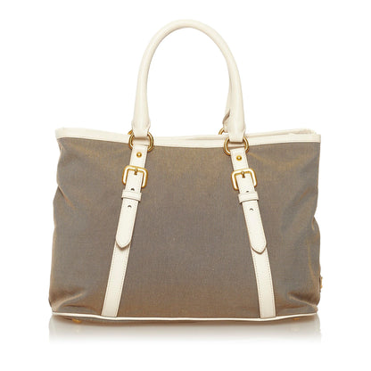 Prada Canapa Logo Satchel (SHG-35196)