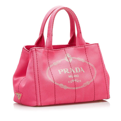 Prada Canapa Logo Satchel (SHG-35491)