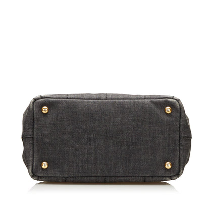Prada Canapa Logo Satchel (SHG-35889)