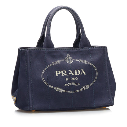Prada Canapa Logo Satchel (SHG-37748)
