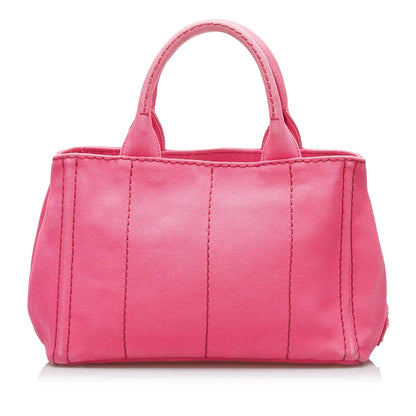 Prada Canapa Logo Satchel (SHG-o6hPc2)
