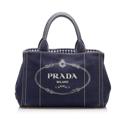 Prada Canapa Logo Satchel (SHG-8BU1oV)