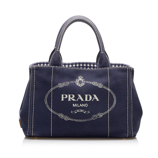 Prada Canapa Logo Satchel (SHG-8BU1oV)