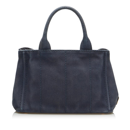 Prada Canapa Logo Satchel (SHG-V2kYKb)