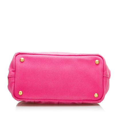 Prada Canapa Logo Satchel (SHG-Lx3hLM)