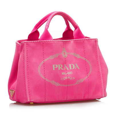 Prada Canapa Logo Satchel (SHG-Lx3hLM)