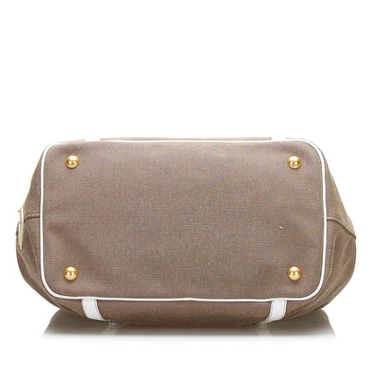 Prada Canapa Logo Satchel (SHG-R8aeDW)