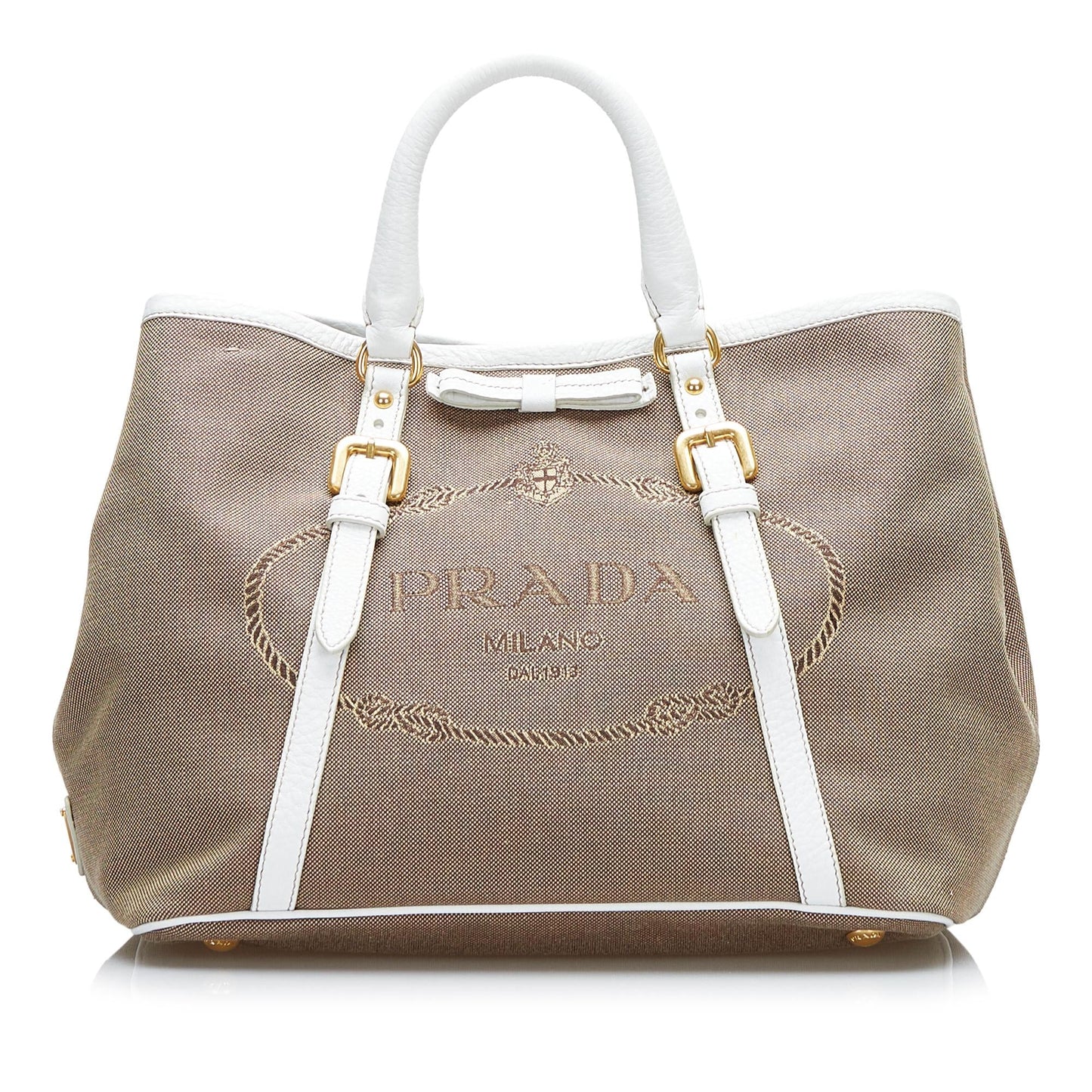 Prada Canapa Logo Satchel (SHG-R8aeDW)