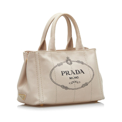 Prada Canapa Logo Satchel (SHG-KA7fIK)