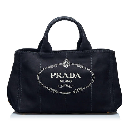 Prada Canapa Logo Satchel (SHG-h2qFmb)
