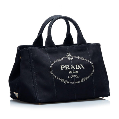 Prada Canapa Logo Satchel (SHG-h2qFmb)