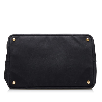 Prada Canapa Logo Satchel (SHG-KyzRBe)