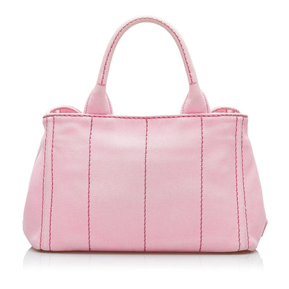Prada Canapa Logo Satchel (SHG-oroDew)