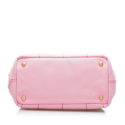 Prada Canapa Logo Satchel (SHG-oroDew)