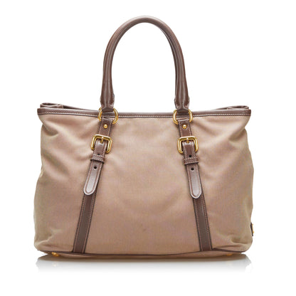 Prada Canapa Logo Satchel (SHG-xN8V8L)