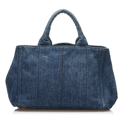 Prada Canapa Logo Satchel (SHG-1F8n9O)
