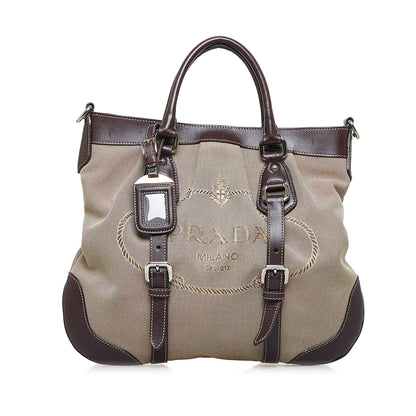 Prada Canapa Logo Satchel (SHG-510HHP)
