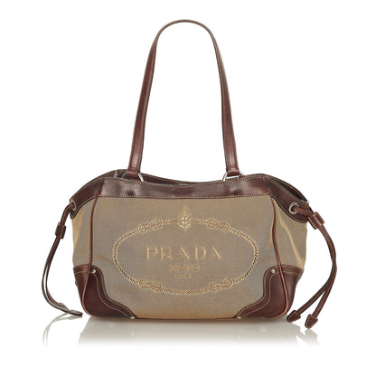 Prada Canapa Logo Shoulder Bag (SHG-25079)