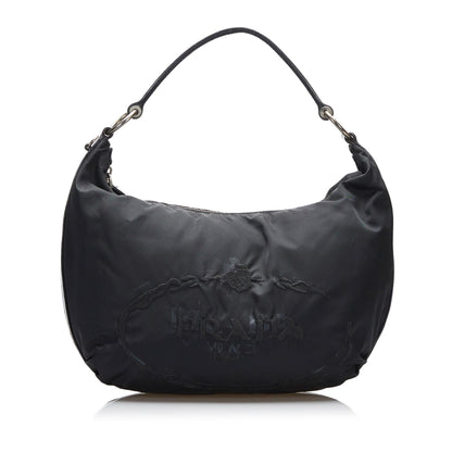Prada Canapa Logo Tessuto Hobo (SHG-Cvv5rc)