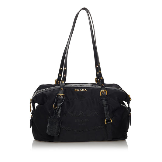 Prada Canapa Logo Tessuto Shoulder Bag (SHG-29804)