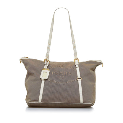 Prada Canapa Logo Tote Bag (SHG-CgL1ku)