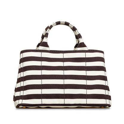 Prada Canapa Righe Satchel (SHG-GLNjBC)