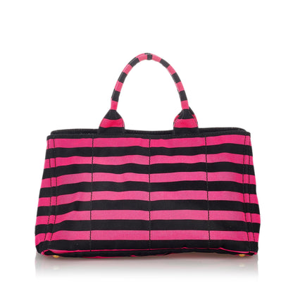 Prada Canapa Righe Stripe Tote Bag (SHG-27071)