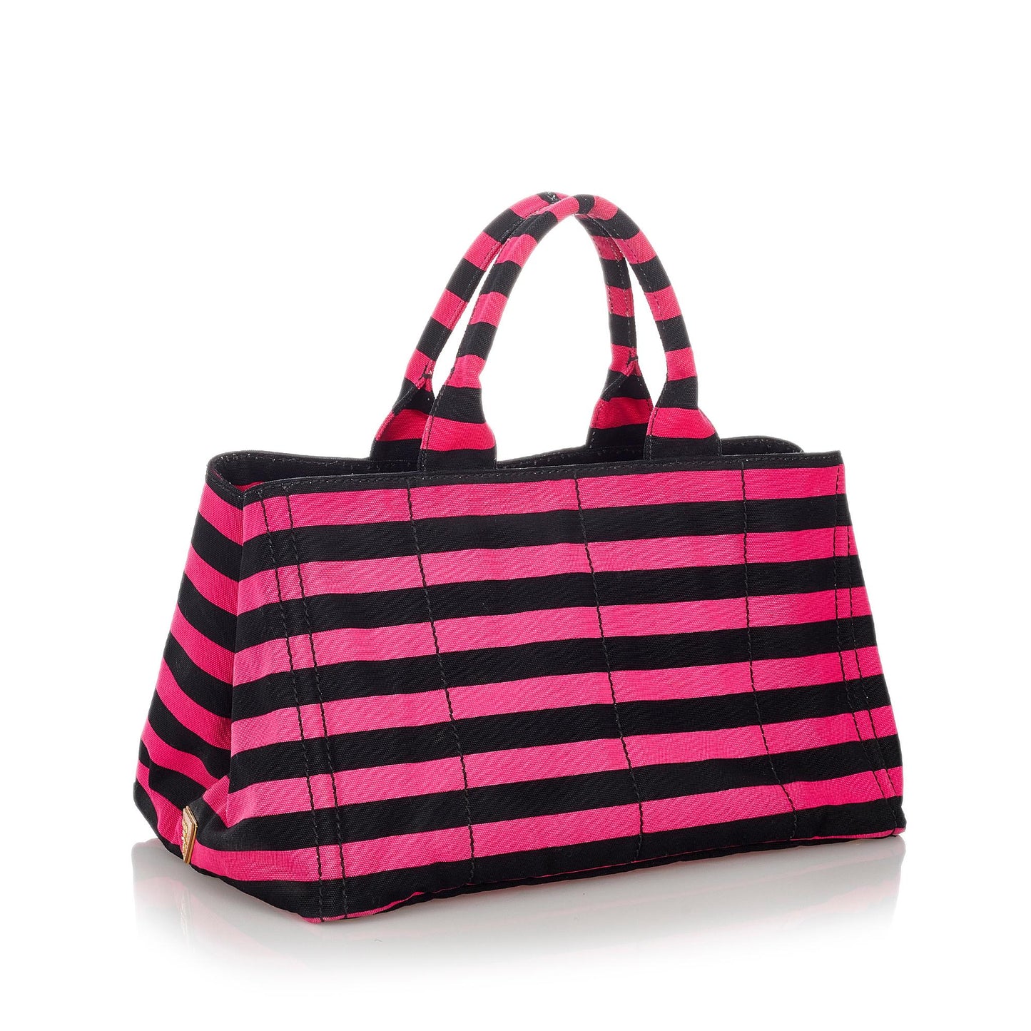 Prada Canapa Righe Stripe Tote Bag (SHG-27071)