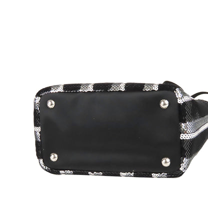 Prada Canapa Sequined Satchel (SHG-22063)
