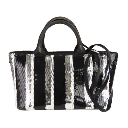 Prada Canapa Sequined Satchel (SHG-22063)