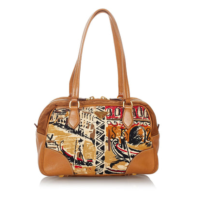 Prada Canapa St. Venezia Shoulder Bag (SHG-27036)