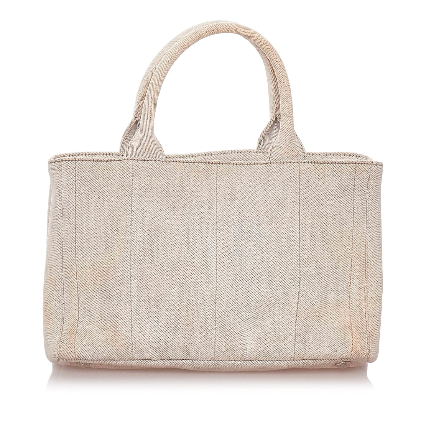 Prada Canapa Studded Canvas Satchel (SHG-28199)