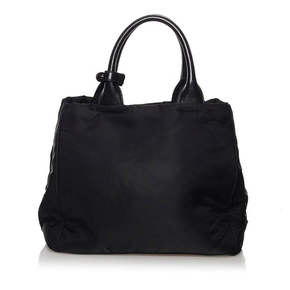 Prada Canapa Tessuto Bow Satchel (SHG-29978)