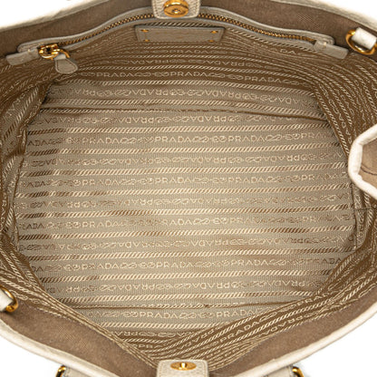 Prada Canvas Canapa Logo Satchel (SHG-Haws7D)