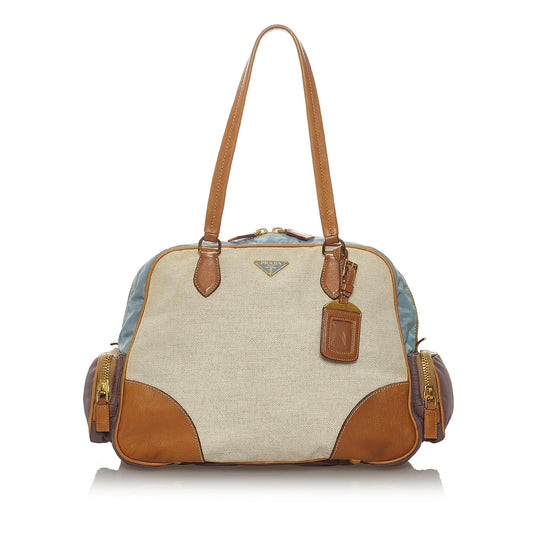 Prada Canvas Shoulder Bag (SHG-28485)