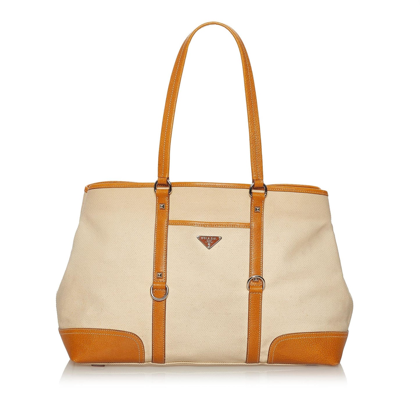 Prada Canvas Tote Bag (SHG-28735)
