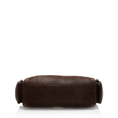 Prada Cervo Antic Easy Pushlock Flap Shoulder Bag (SHF-18304)